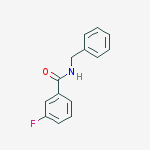 Structure of Benzamide, 3-fluoro-N-(phenylmethyl)-