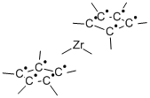 Structure of Bis(pentamethylcyclopentadienyl)dimethylzirconium