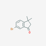 6-Bromo-3,3-dimethyl-2,3-dihydro-1H-inden-1-one结构式