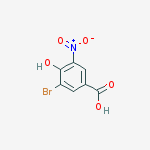 Structure of 3-Bromo-4-hydroxy-5-nitrobenzoic acid