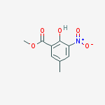 Structure of Methyl 2-hydroxy-5-methyl-3-nitrobenzoate 95+%