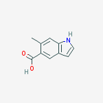 Chemical structure of 6-methyl-1h-indole-5-carboxylic Acid