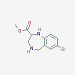 Structure of 7-BROMO-2,3,4,5-TETRAHYDRO-1H-BENZO[E][1,4]DIAZEPINE-2-CARBOXYLIC ACID METHYL ESTER