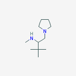2-DiMethyl-1-pyrrolidin-1-ylMethyl-propyl)-Methyl-aMine结构式