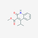 Structure of 2-HYDROXY-4-ISOPROPYL-3-QUINOLINE CARBOXYLIC ACID METHYL ESTER