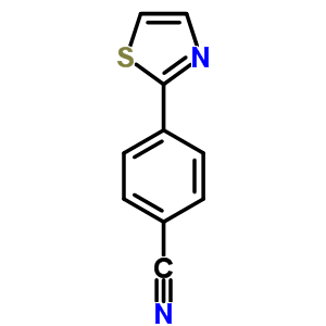 Structure of 4-(1,3-THIAZOL-2-YL)BENZONITRILE