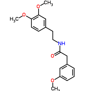 N-[2-(3,4-dimethoxyphenyl)ethyl]-2-(3-methoxyphenyl)acetamide结构式