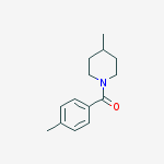 Structure of Piperidine, 4-methyl-1-(4-methylbenzoyl)-
