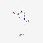 (4S)-4-Aminopyrrolidin-2-one HCL结构式