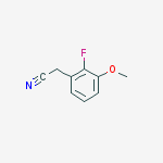 Structure of Benzeneacetonitrile, 2-fluoro-3-methoxy-