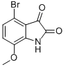 4-溴-7-甲氧基吲哚醌 的化学结构式