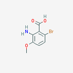 2-Amino-6-bromo-3-methoxybenzoic acid结构式