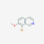Structure of 8-bromo-7-methoxyisoquinoline