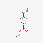 Structure of BENZOIC ACID 4-(1-HYDROXYPROPYL)-,ETHYL ESTER