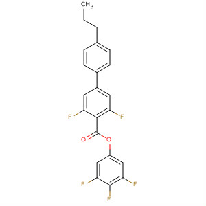 Structure of [1,1'-Biphenyl]-4-carboxylic acid, 3,5-difluoro-4'-propyl-,3,4,5-trifluorophenyl ester