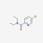 Structure of 5-BROMO-PYRIDINE-2-CARBOXYLIC ACID DIETHYLAMIDE