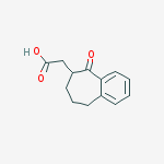 2-(5-oxo-6,7,8,9-tetrahydrobenzo[7]annulen-6-yl)acetic Acid结构式
