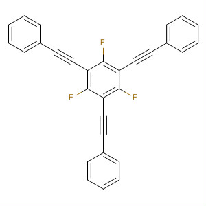 Benzene, 1,3,5-trifluoro-2,4,6-tris(phenylethynyl)-结构式