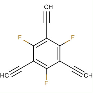 Structure of Benzene, 1,3,5-triethynyl-2,4,6-trifluoro-