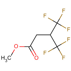 Structure of Butanoic acid, 4,4,4-trifluoro-3-(trifluoromethyl)-, methyl ester