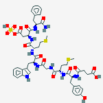 Structure of desaminopancreozymin octapeptide