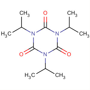 Structure of 1,3,5-Triazine-2,4,6(1H,3H,5H)-trione, 1,3,5-tris(1-methylethyl)-