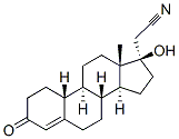 Structure of 17 alpha-cyanomethyl-19-nortestosterone
