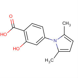 Benzoic acid, 4-(2,5-dimethyl-1H-pyrrol-1-yl)-2-hydroxy-结构式