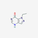 1-ethyl-4h-pyrazolo[4,3-d]pyrimidin-7-one结构式