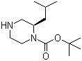 (S)-1-Boc-2-异丁基哌嗪结构式