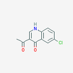 Structure of 3-acetyl-6-chloro-1H-quinolin-4-one