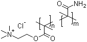 2-甲基丙烯酰氧乙基三甲基氯化铵-丙烯酰胺共聚物结构式