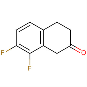 Structure of 2(1H)-Naphthalenone, 7,8-difluoro-3,4-dihydro-