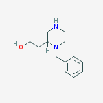 Structure of 2-(1-benzylpiperazin-2-yl)ethanol