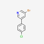 Structure of 3-BROMO-5-(4-CHLOROPHENYL)PYRIDINE