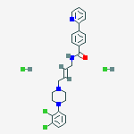 Benzamide,N-[(2E)-4-[4-(2,3-dichlorophenyl)-1-piperazinyl]-2-butenyl]-4-(2-pyridinyl)-, dihydrochloride结构式