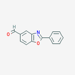 Structure of 5-Benzoxazolecarboxaldehyde, 2-phenyl-