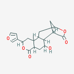 Structure of (2S)-2β-(3-Furyl)-5,6,6aβ,7,10,11,11aα,11b-octahydro-6α-hydroxy-11bβ-methyl-7β,10β-methano-2H-pyrano[4,3-g][3]benzoxepine-4,8(1H,4aαH)-dione