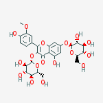 Structure of 3-(beta-D-Glucopyranosyloxy)-5-hydroxy-2-(4-hydroxy-3-methoxyphenyl)-4-oxo-4H-chromen-7-yl beta-D-glucopyranoside