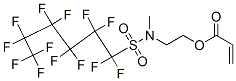 Structure of 2-[methyl[(tridecafluorohexyl)sulphonyl]amino]ethyl acrylate