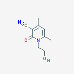 Structure of 1-(2-Hydroxyethyl)-4,6-dimethyl-2-oxo-1,2-dihydropyridine-3-carbonitrile
