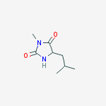 Structure of 3-methy-5-isobutylhydantion