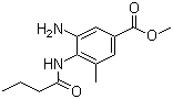 Structure of Methyl 4-(butyrylamino)-5-methyl-3-aminobenzoate
