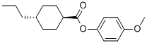 Structure of (4-methoxyphenyl) 4-propylcyclohexane-1-carboxylate