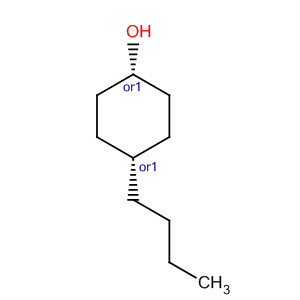 Structure of Cyclohexanol, 4-butyl-, cis-