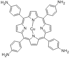 5,10,15,20-Tetrakis-(4-aminophenyl)-porphyrin-Cu-(II)结构式