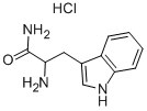 Chemical structure of H-DL-TRP-NH2 HCL