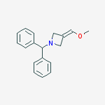1-Benzhydryl-3-(methoxymethylene)azetidine结构式