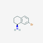 (S)-7-bromo-1,2,3,4-tetrahydronaphthalen-1-amine结构式