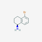 (S)-5-BROMO-1,2,3,4-TETRAHYDRO-NAPHTHALEN-1-YLAMINE结构式